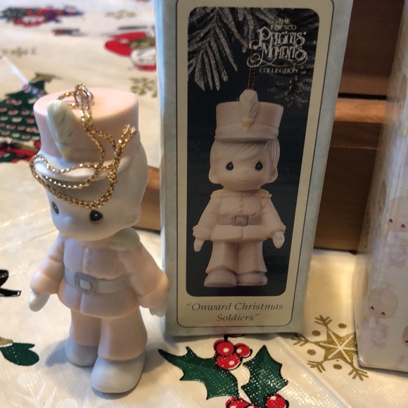 Precious moments 2 piece ornaments by enesco. Vintage new in boxes - Picture 2 of 7